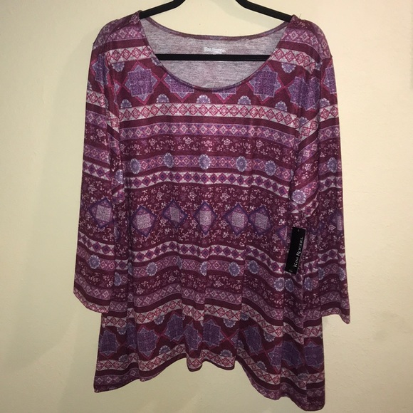 Kim Rogers Tops - NWT Gorgeous plum Tunic